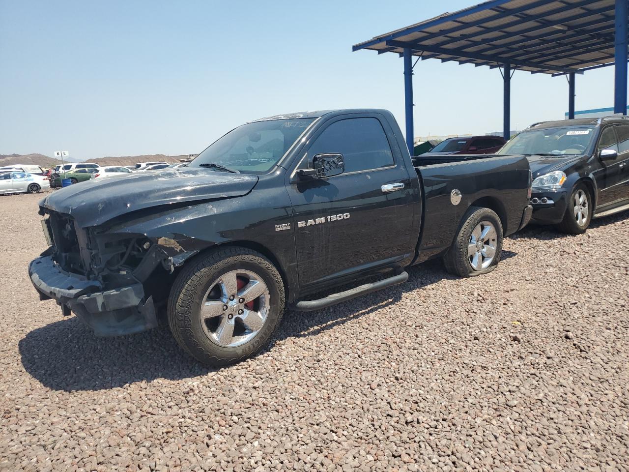 RAM 1500 ST 2012 black pickup  3C6JD6A7XCG185797 photo #1