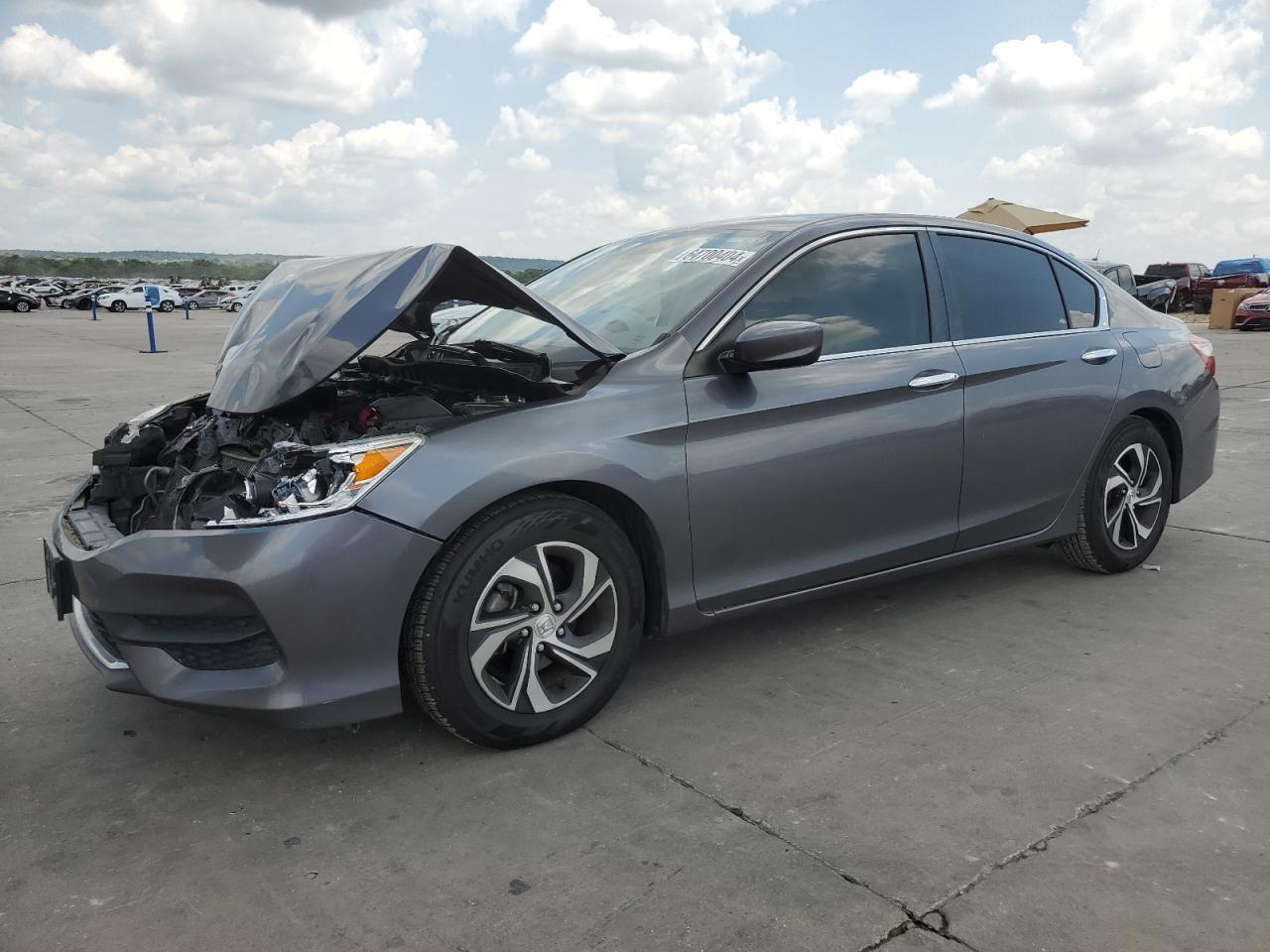 HONDA ACCORD LX 2017 gray  gas 1HGCR2F31HA212266 photo #1