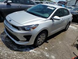 KIA RIO LX 2021 silver  gas 3KPA24AD1ME429121 photo #2