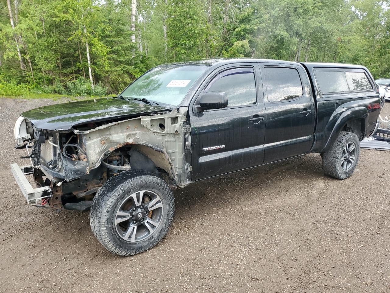 TOYOTA TACOMA DOU 2010 black crew pic gas 5TEMU4FN5AZ729290 photo #1