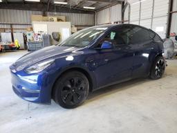 TESLA MODEL Y 2021 blue  electric 5YJYGDEE1MF077414 photo #2