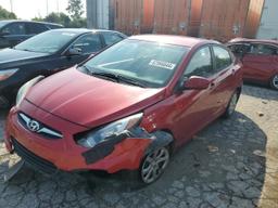 HYUNDAI ACCENT GLS 2013 red  gas KMHCT4AE0DU560990 photo #2