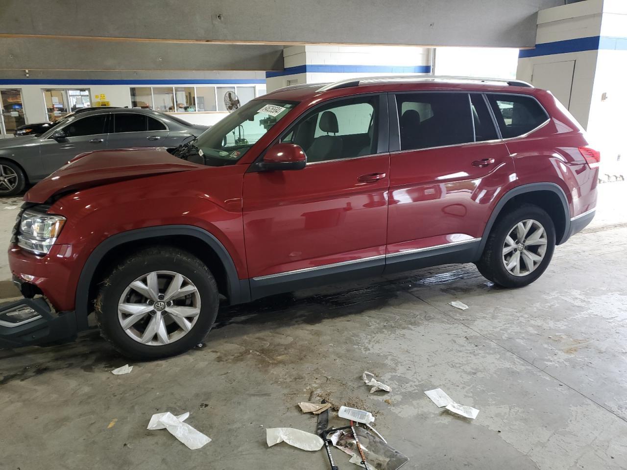 VOLKSWAGEN ATLAS SEL 2018 red  gas 1V2MR2CA1JC526465 photo #1