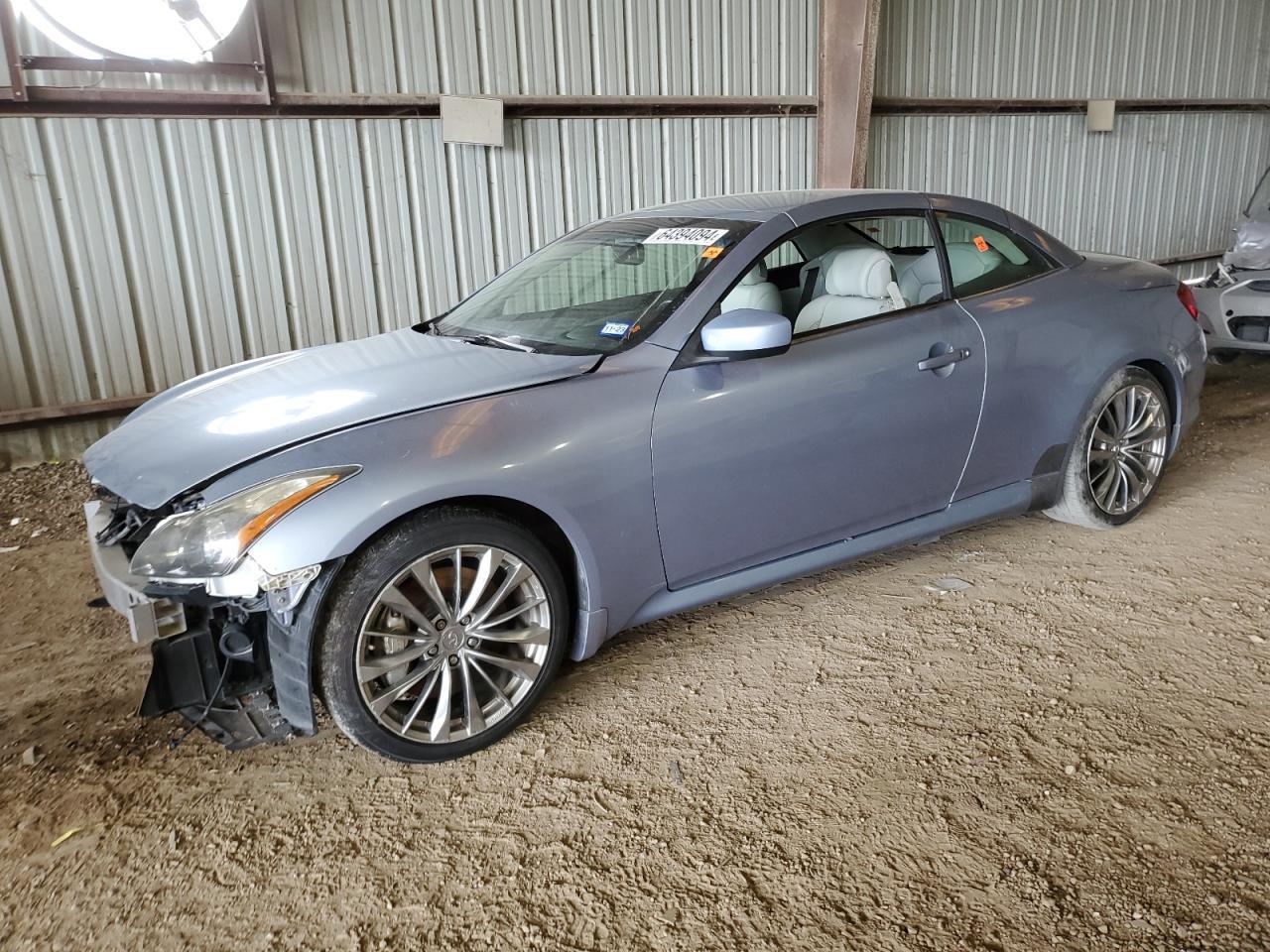 INFINITI G37 BASE 2012 blue  gas JN1CV6FE2CM200057 photo #1