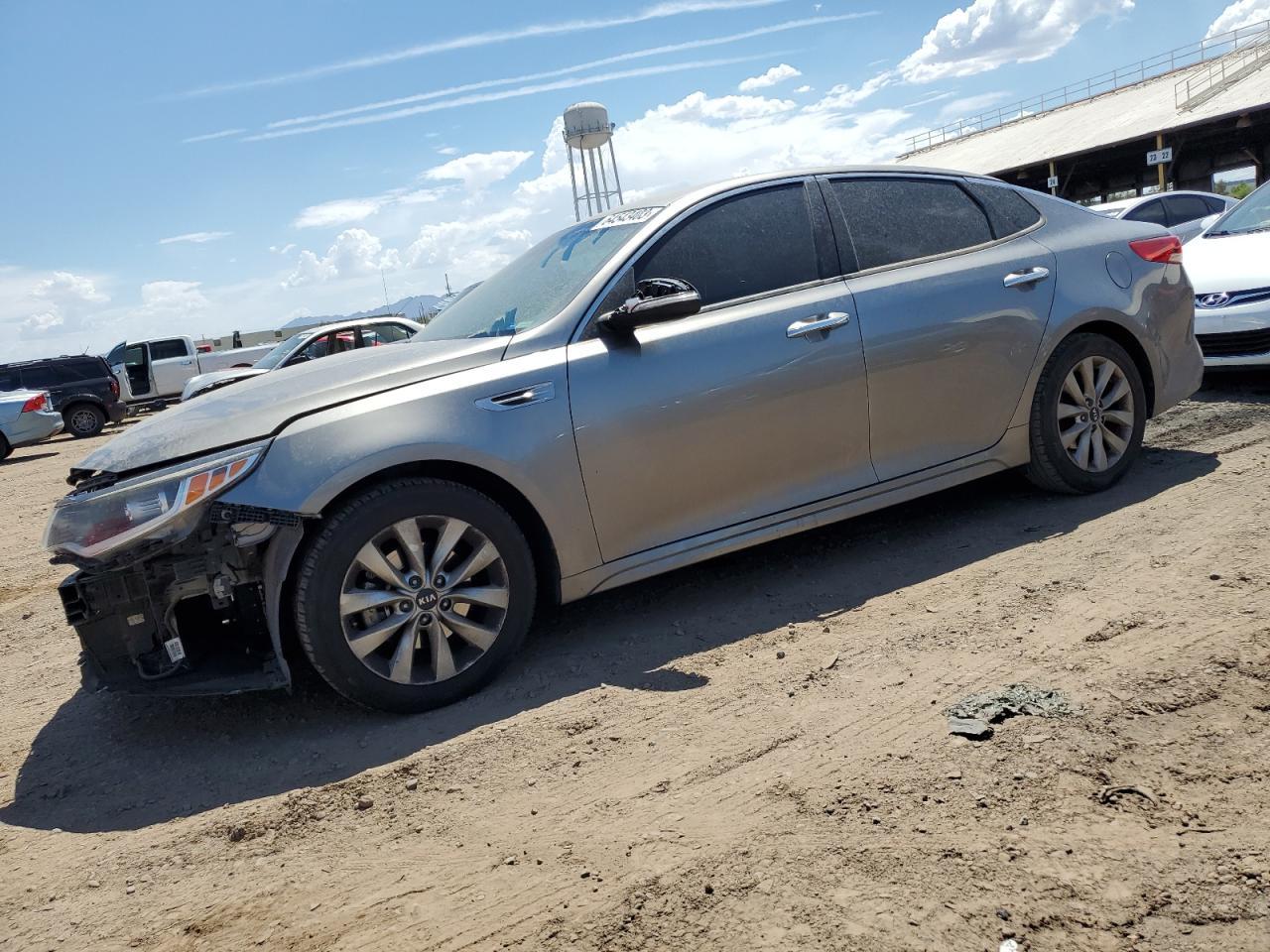 KIA OPTIMA LX 2017 gray  gas 5XXGT4L39HG165039 photo #1