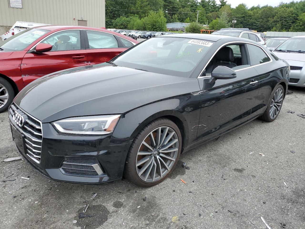 AUDI A5 PREMIUM 2018 black  gas WAUPNAF52JA046737 photo #1