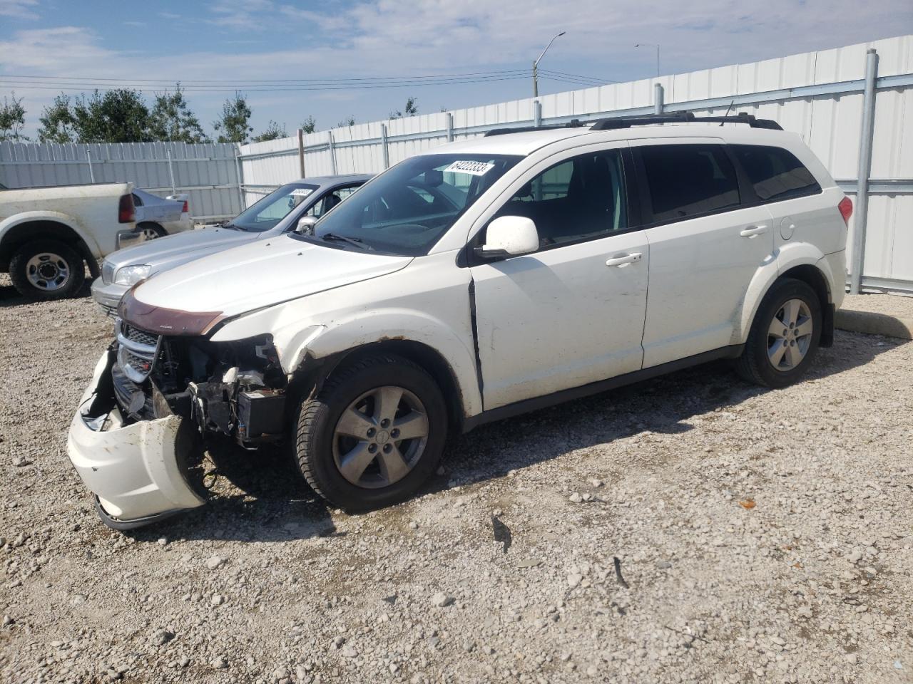 DODGE JOURNEY SE 2012 white  gas 3C4PDCAB3CT169747 photo #1