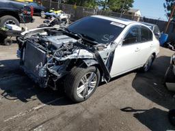 INFINITI G37 2013 white  gas JN1CV6AR1DM757814 photo #2