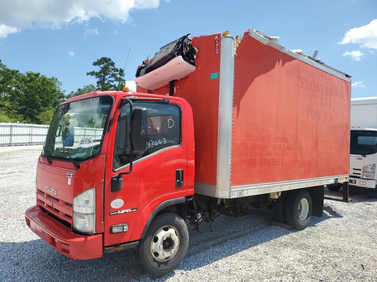 ISUZU NPR HD 2015 red tilt cab diesel JALC4W167F7000812 photo #1