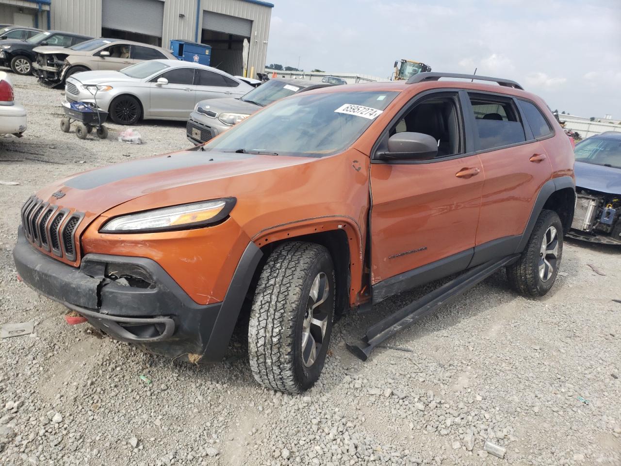 JEEP CHEROKEE T 2015 orange  flexible fuel 1C4PJMBS3FW758468 photo #1