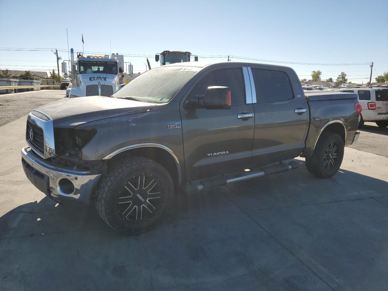 TOYOTA TUNDRA CRE 2007 brown  gas 5TBDV54117S477538 photo #1