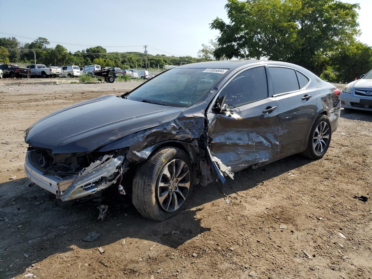 ACURA TLX TECH 2015 gray  gas 19UUB1F59FA014133 photo #1