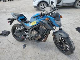 HONDA CB500 F 2018 blue  gas MLHPC4512J5500001 photo #2