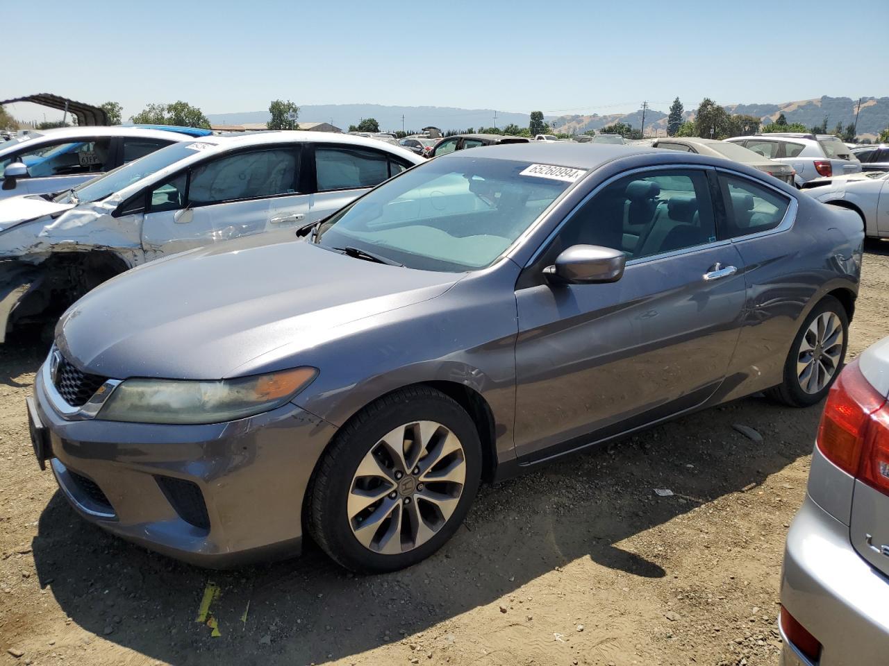 HONDA ACCORD LX- 2014 gray coupe gas 1HGCT1B35EA008986 photo #1