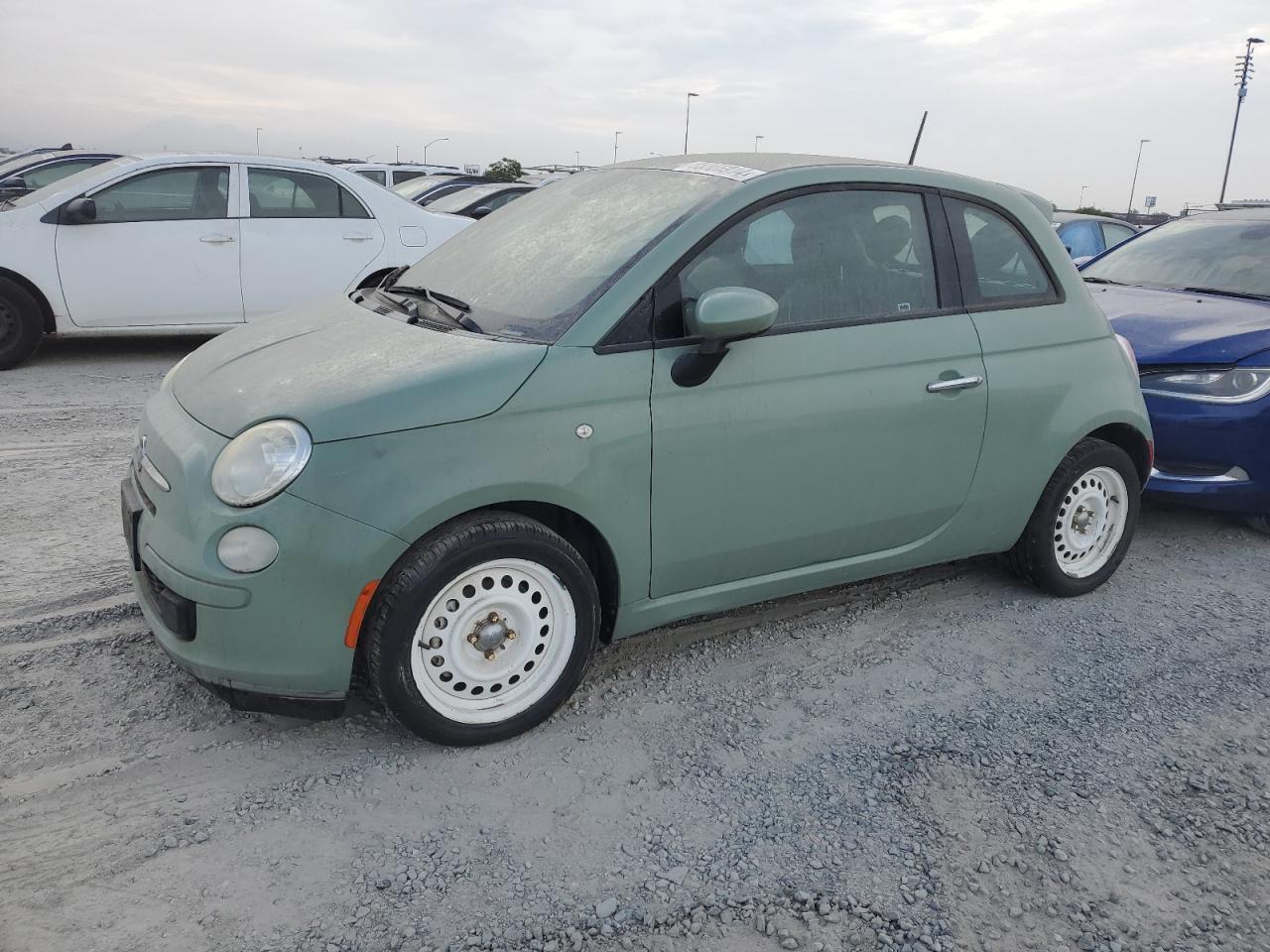 FIAT 500 POP 2013 green hatchbac gas 3C3CFFAR5DT740877 photo #1