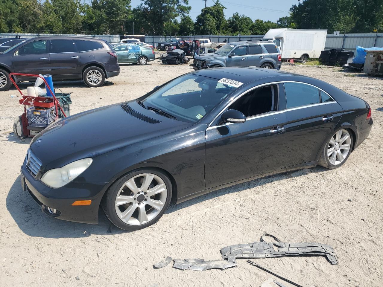 MERCEDES-BENZ CLS 550 2008 black  gas WDDDJ72X18A119690 photo #1