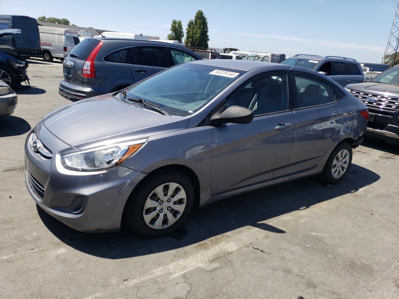 HYUNDAI ACCENT SE 2016 gray  gas KMHCT4AE4GU057578 photo #1