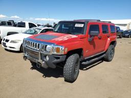 HUMMER H3 2009 red  gas 5GTEN13E998135702 photo #2