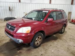 HONDA PILOT EXL 2003 maroon  gas 2HKYF18693H540146 photo #2