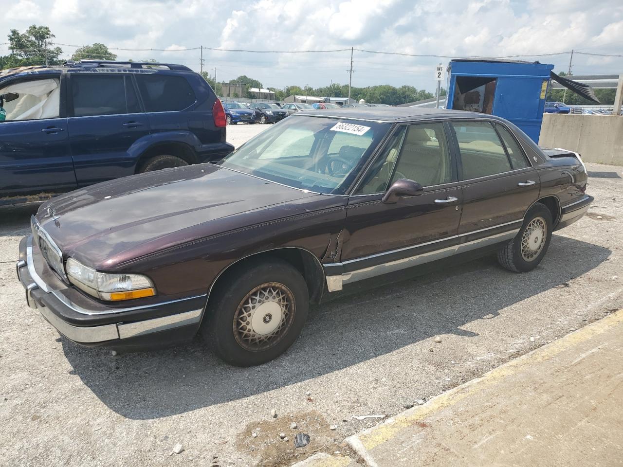 BUICK PARK AVENU 1993 maroon sedan 4d gas 1G4CW53L8P1650418 photo #1