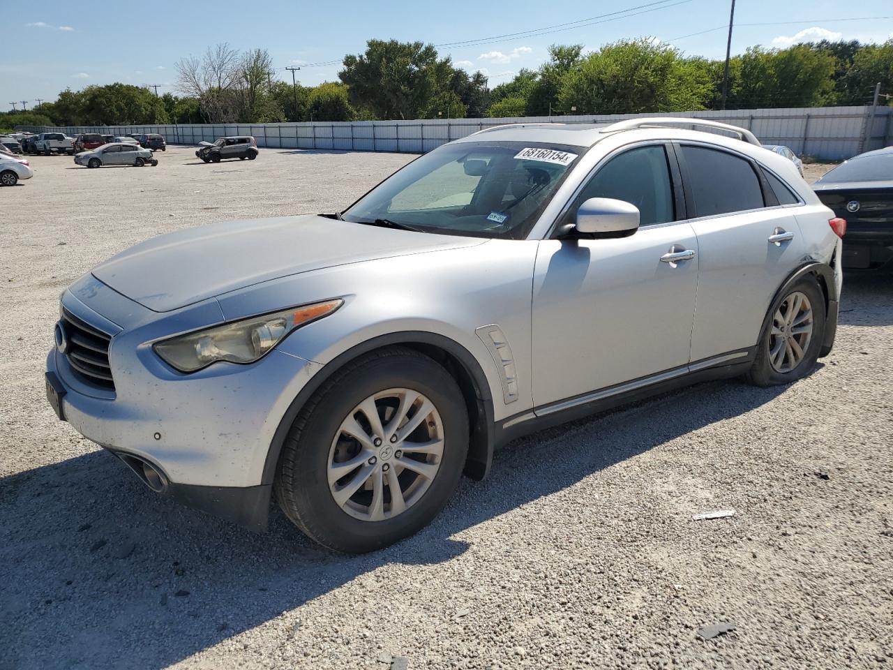 INFINITI FX35 2012 silver  gas JN8AS1MU1CM121249 photo #1