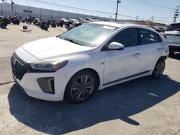 HYUNDAI IONIQ LIMI 2018 white  hybrid engine KMHC85LC4JU064136 photo #2