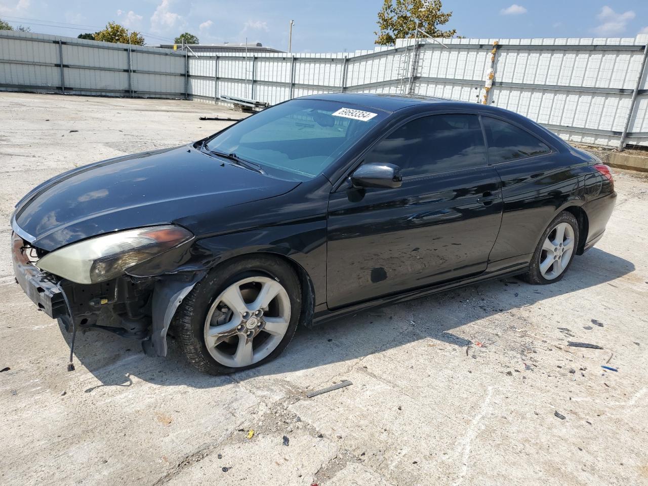 TOYOTA CAMRY SOLA 2006 black  gas 4T1CE38P86U617466 photo #1