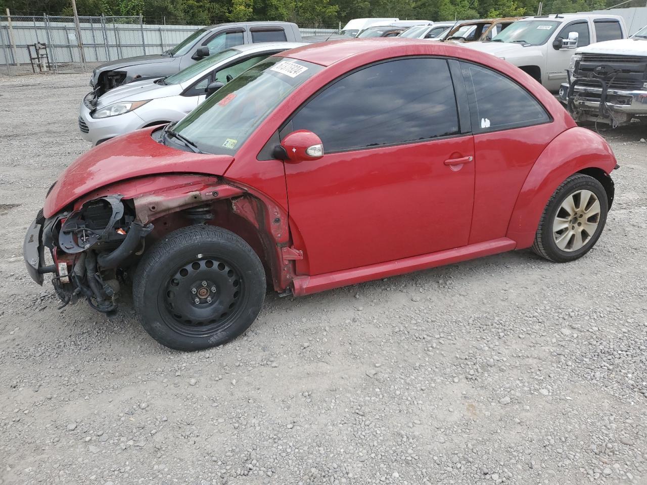 VOLKSWAGEN NEW BEETLE 2008 red  gas 3VWPW31C38M500117 photo #1