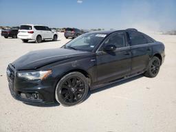 AUDI A6 2012 black  gas WAUBGAFC4CN022759 photo #2