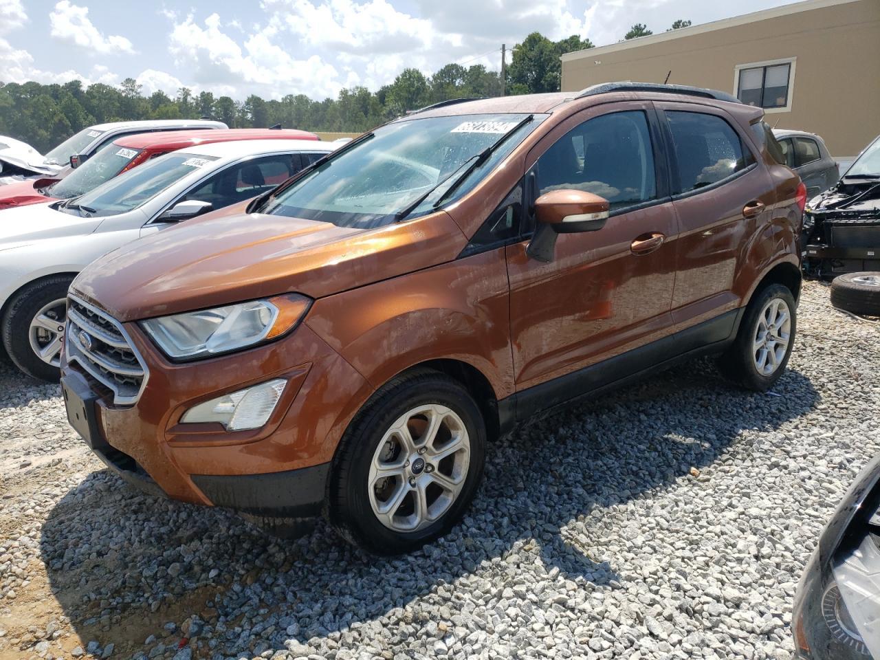 FORD ECOSPORT S 2020 orange  gas MAJ3S2GE9LC329454 photo #1