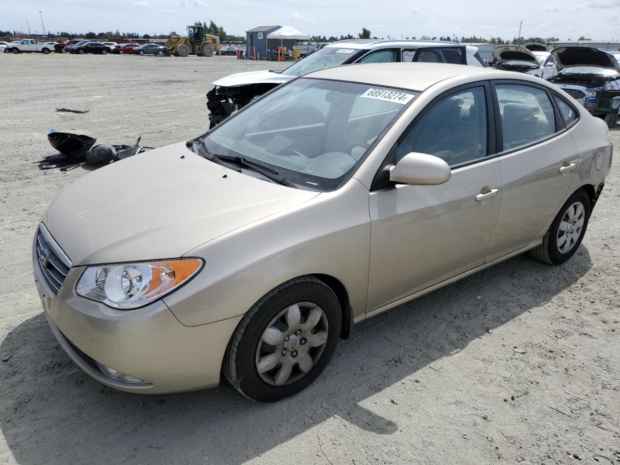 HYUNDAI ELANTRA GL 2008 tan  gas KMHDU46D38U304723 photo #1