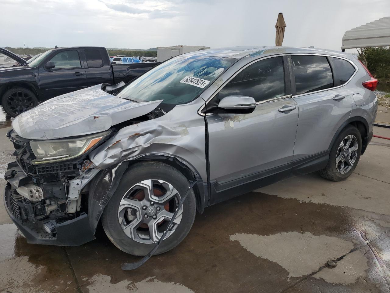 HONDA CR-V EXL 2018 silver  gas 5J6RW1H87JA006695 photo #1