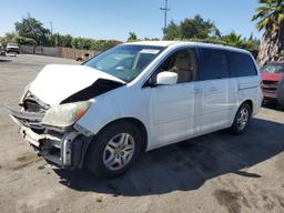 HONDA ODYSSEY EX 2005 white  gas 5FNRL38475B062690 photo #2