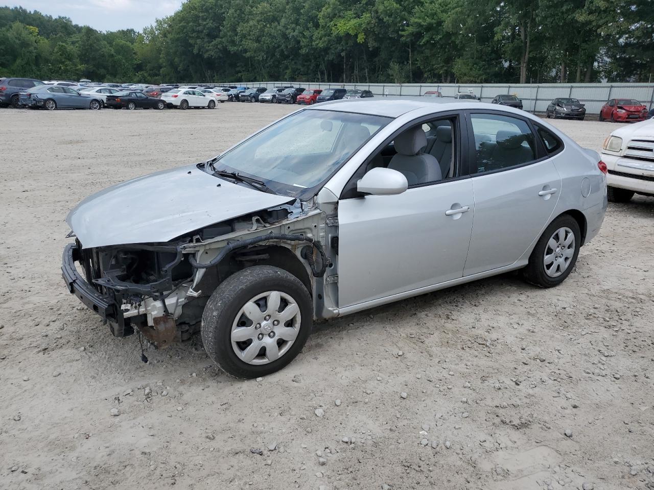 HYUNDAI ELANTRA GL 2008 silver  gas KMHDU46D38U434856 photo #1