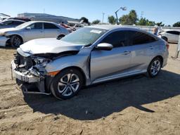 HONDA CIVIC LX 2017 silver  gas 2HGFC2F56HH511415 photo #2