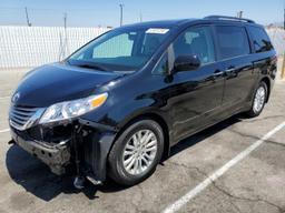 TOYOTA SIENNA XLE 2017 black  gas 5TDYZ3DC9HS890800 photo #2