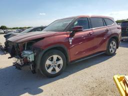 TOYOTA HIGHLANDER 2020 maroon  gas 5TDZZRAH7LS006496 photo #2