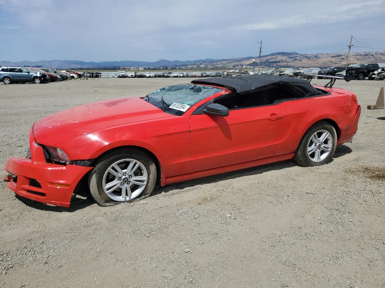 FORD MUSTANG 2013 red  gas 1ZVBP8EM0D5270057 photo #1