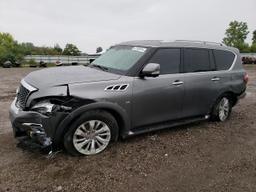 INFINITI QX80 2016 gray  gas JN8AZ2NE6G9121281 photo #2