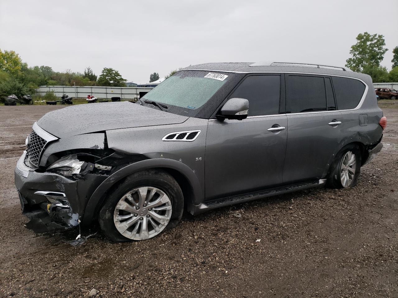 INFINITI QX80 2016 gray  gas JN8AZ2NE6G9121281 photo #1