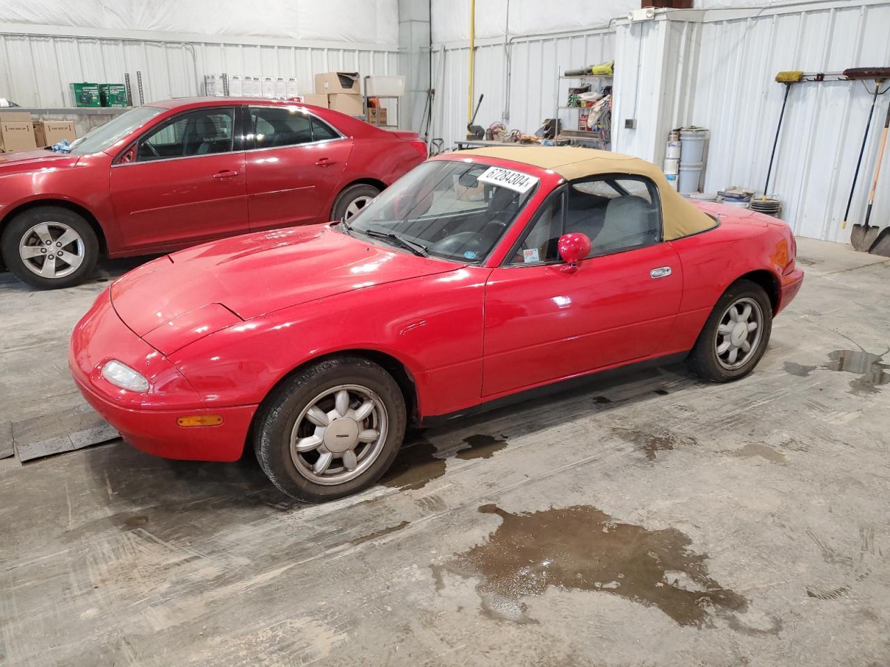 MAZDA MX-5 MIATA 1992 red  gas JM1NA351XN1303083 photo #1