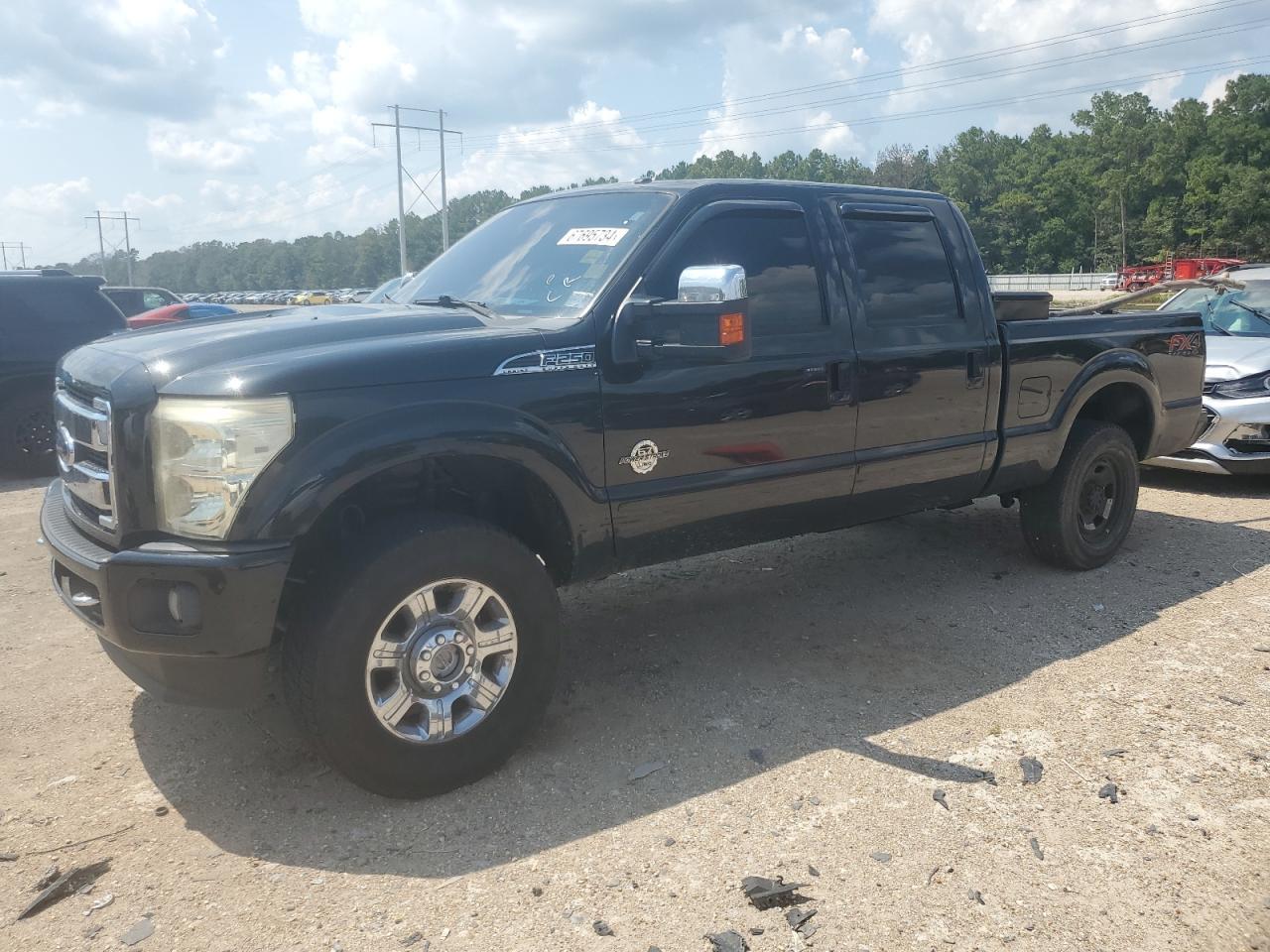 FORD F250 SUPER 2013 black crew pic diesel 1FT7W2BT2DEB12095 photo #1