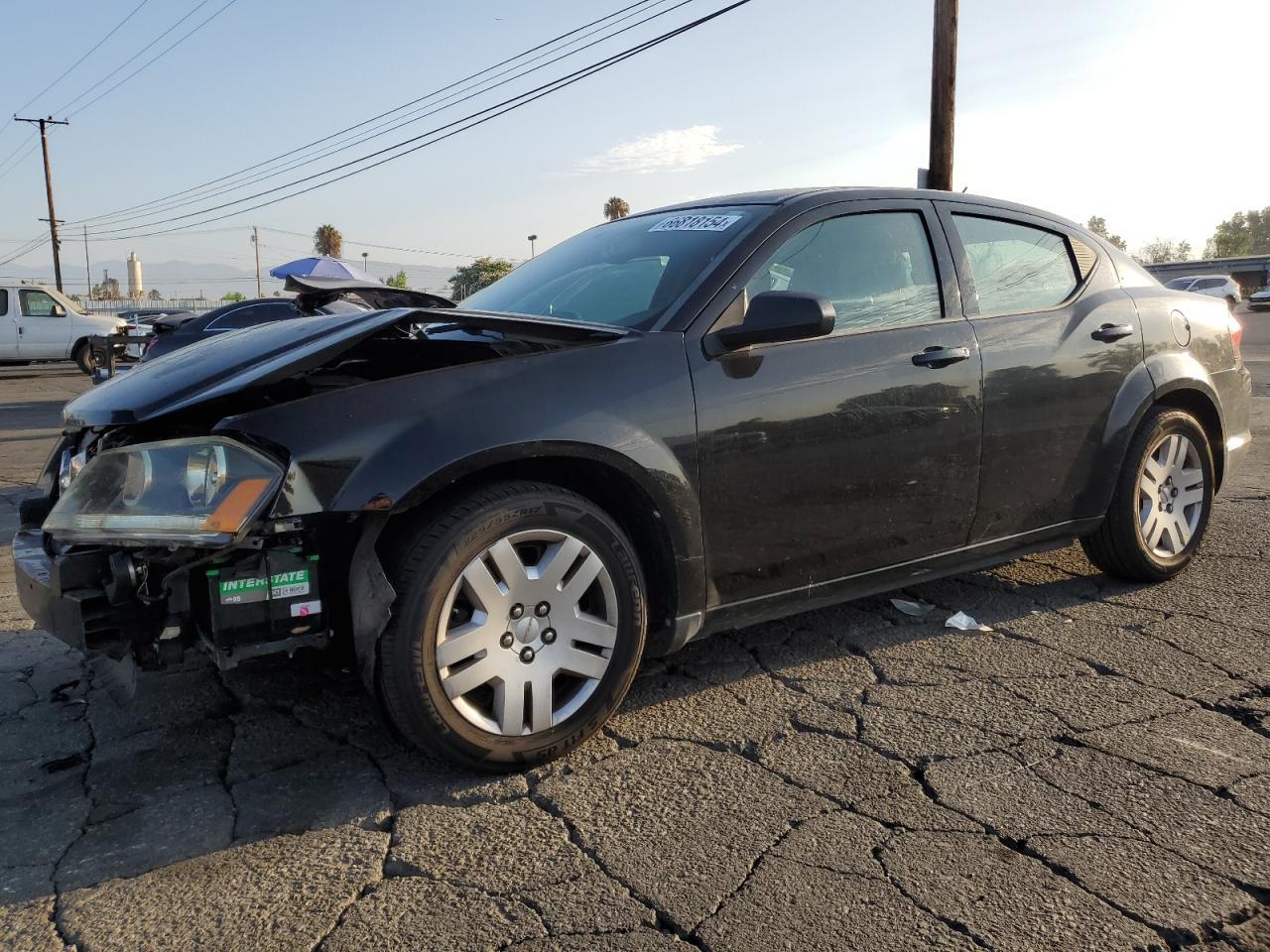 DODGE AVENGER SE 2013 black  flexible fuel 1C3CDZAG2DN748716 photo #1