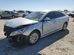 HYUNDAI SONATA HYB 2017 silver  hybrid engine KMHE24L15HA055377 photo #2