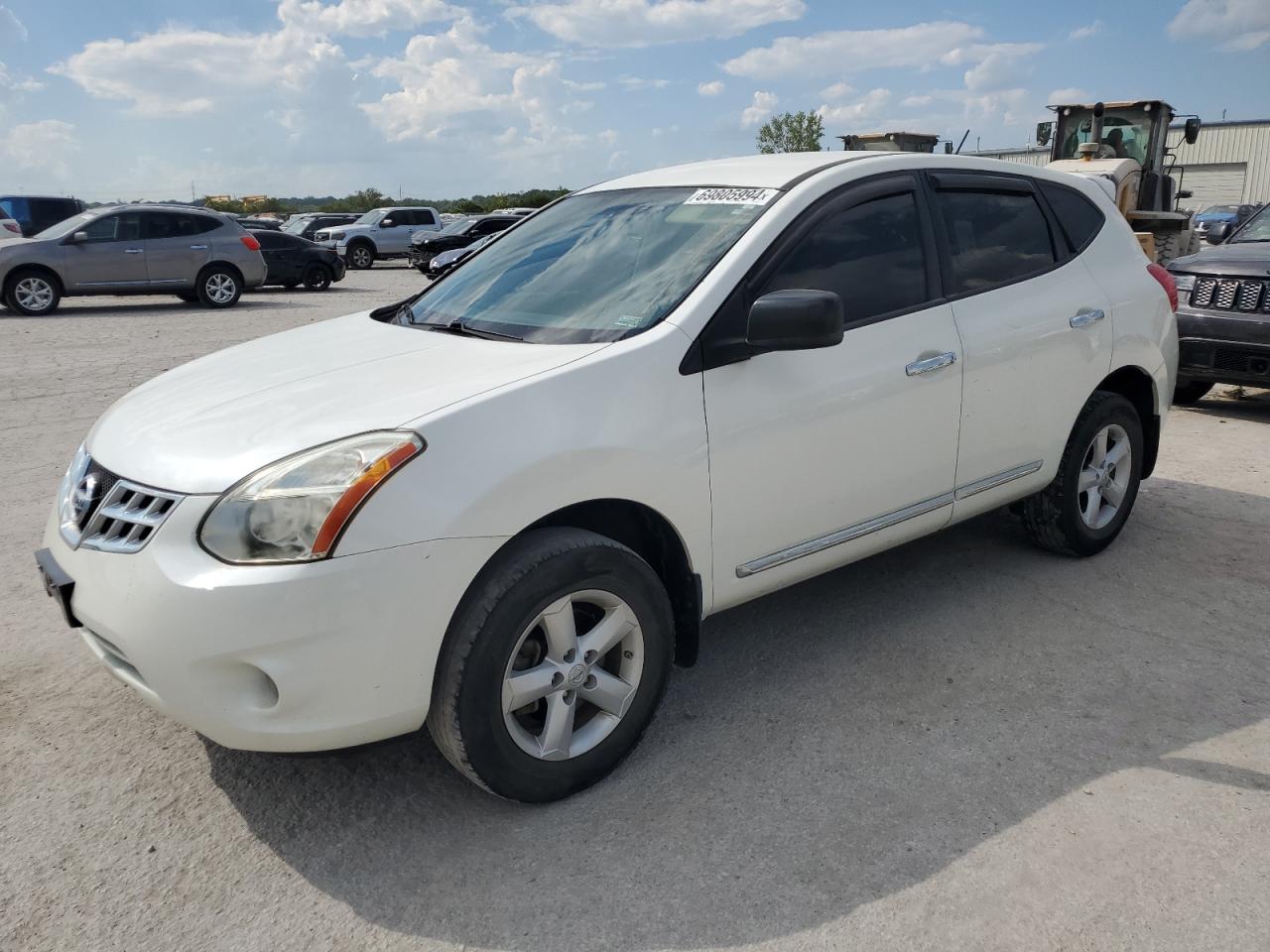 NISSAN ROGUE S 2012 white 4dr spor gas JN8AS5MT6CW287656 photo #1