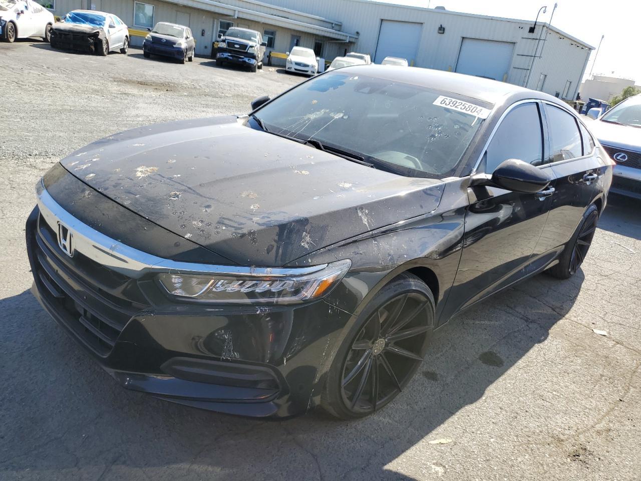 HONDA ACCORD LX 2018 black  gas 1HGCV1F14JA196283 photo #1