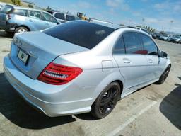 MERCEDES-BENZ C 250 2013 silver  gas WDDGF4HB6DR272781 photo #4