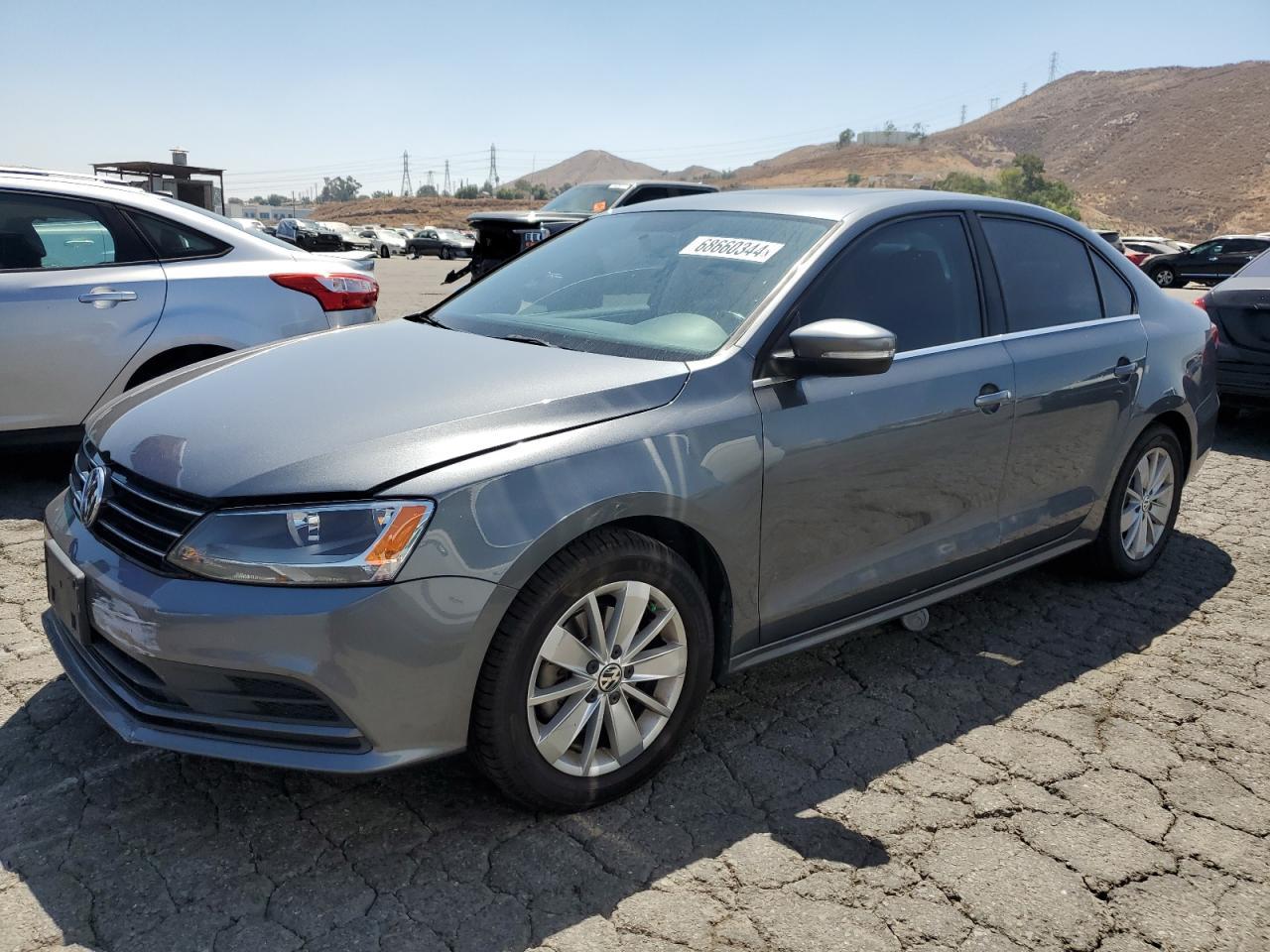 VOLKSWAGEN JETTA SE 2015 gray  gas 3VWD17AJXFM249696 photo #1