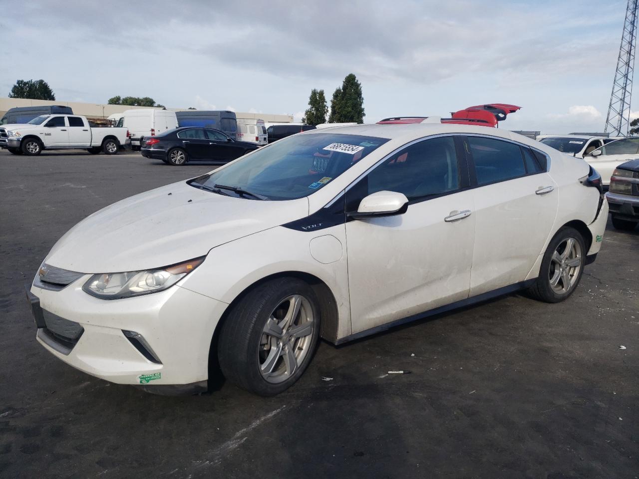 CHEVROLET VOLT LT 2016 white  hybrid engine 1G1RC6S55GU125470 photo #1