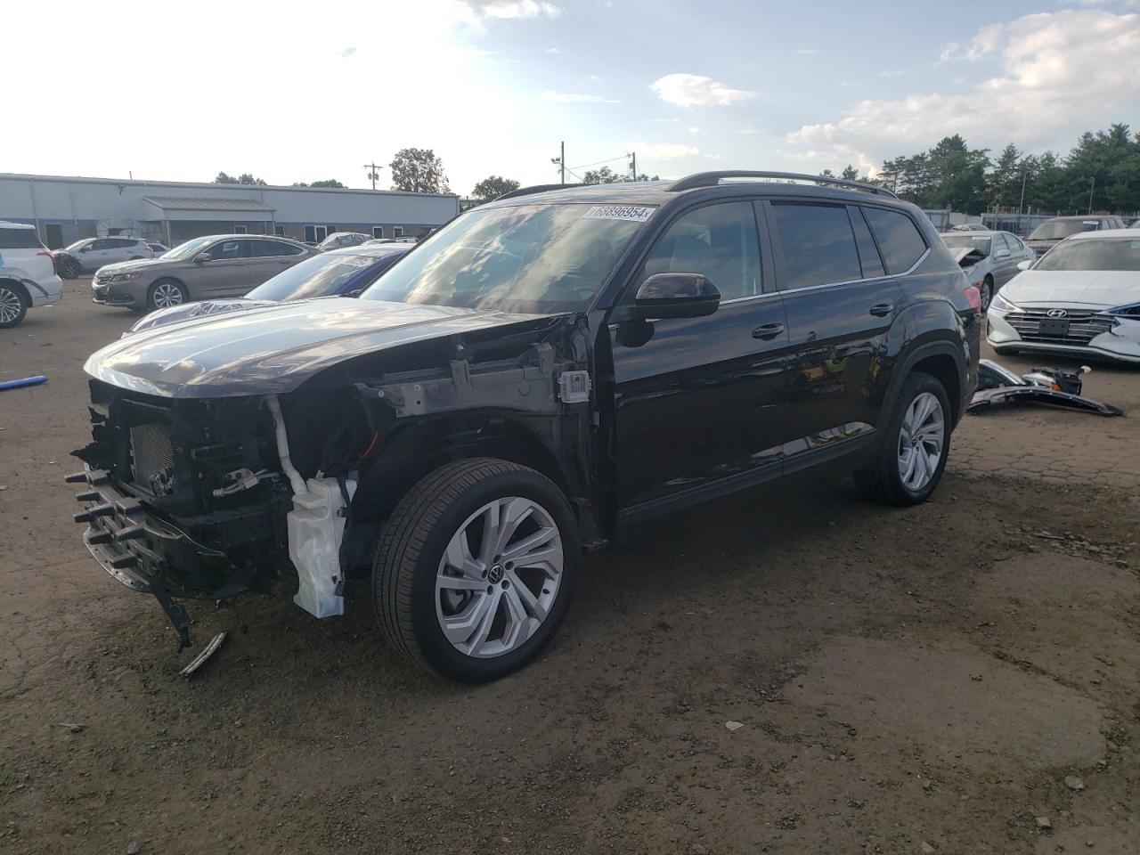 VOLKSWAGEN ATLAS SE 2022 black  gas 1V2KR2CA5NC504059 photo #1